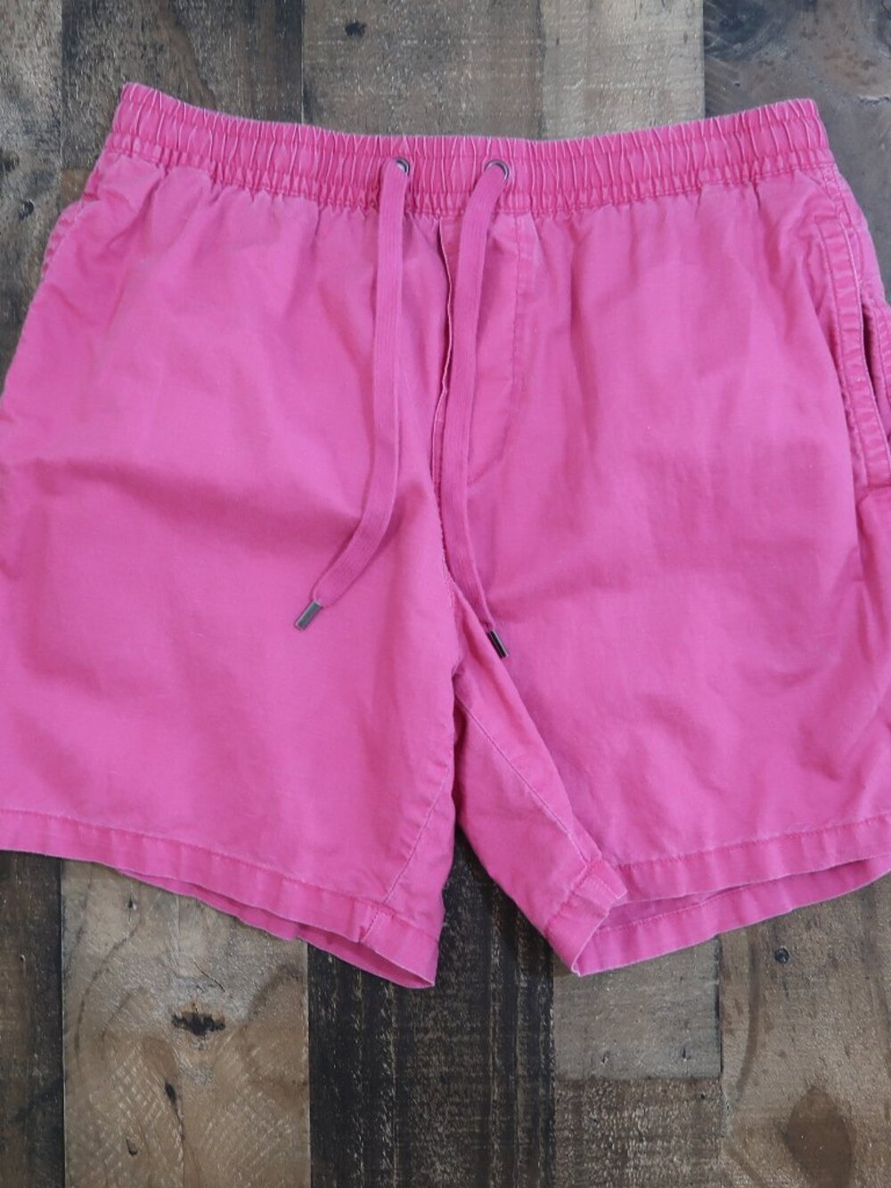 Rodd & Gunn Mens Large Pink Drawstring Shorts Elastic Waist